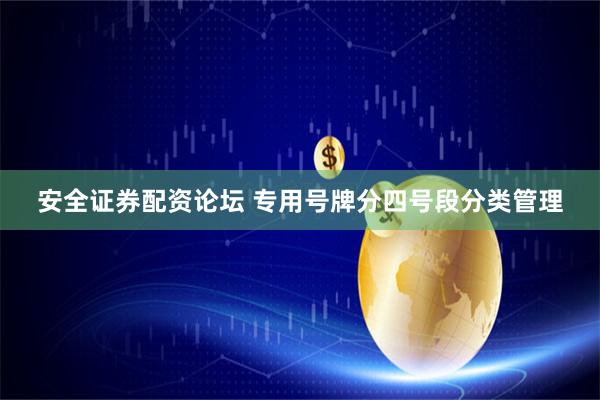 安全证券配资论坛 专用号牌分四号段分类管理
