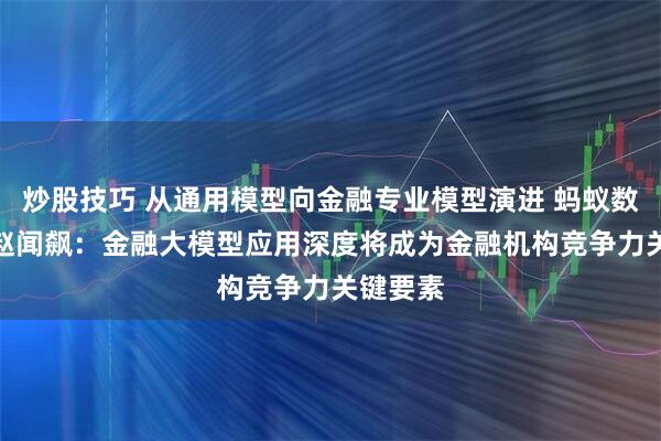 炒股技巧 从通用模型向金融专业模型演进 蚂蚁数科CEO赵闻飙：金融大模型应用深度将成为金融机构竞争力关键要素
