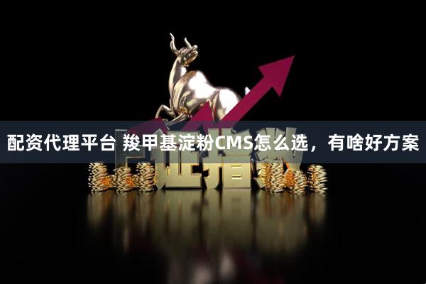 配资代理平台 羧甲基淀粉CMS怎么选，有啥好方案